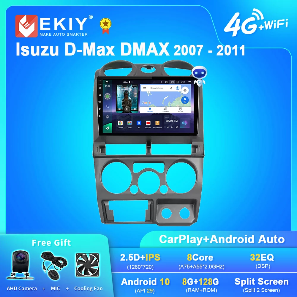 

EKIY Q7 Android 10 Car Radio For Isuzu D-Max DMAX 2007 - 2011 Stereo Multimedia Player Stereo GPS Navi DSP Carplay No 2 Din DVD