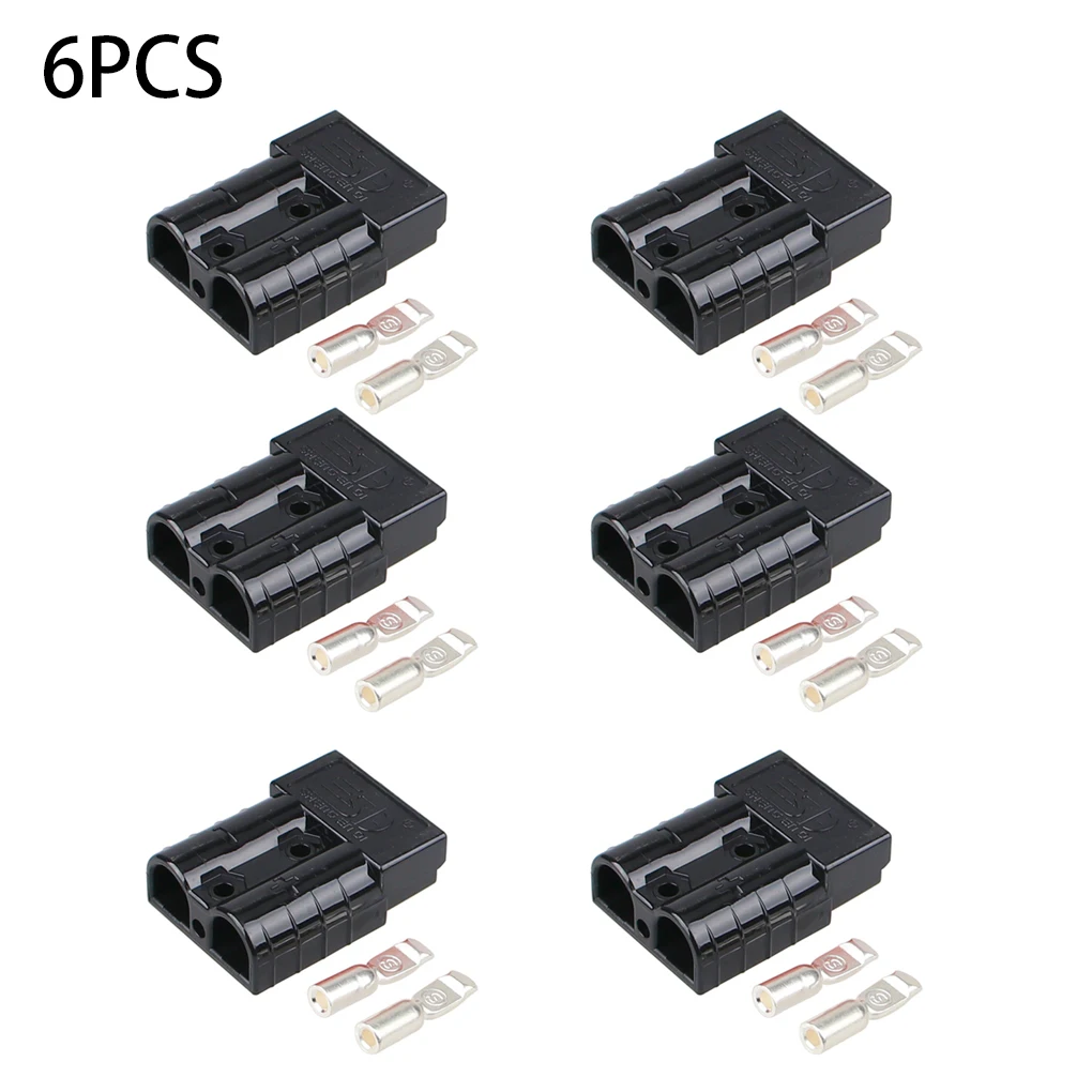 

6 Sets Automotive Battery Connector Shockproof Detachable Replacing Antiflaming Stainless Steel Plate RV Terminal
