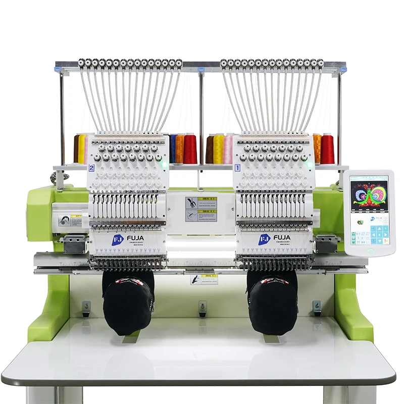 

High Quality Doubt Head 12 15 Needles Computerized Industrial Embroidery Machine for Flat Hat Garment