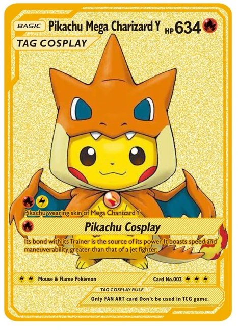 

Pokemon Cards Mewtwo Pikachu GX Gold Metal Cards Charizard Vmax Hard Iron Metal Card Pokemon Card Game Collection Toys for kids