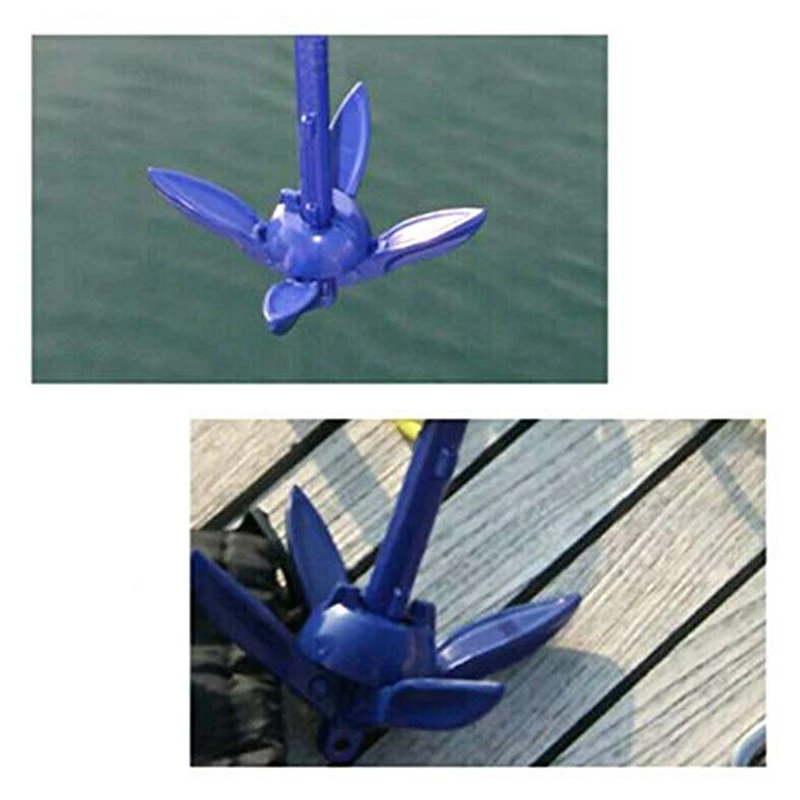 2 х 4-зубчатые гребные лодки складной якорь маленький для набор морских канатов