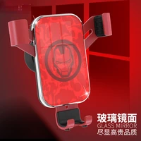 marvel series iron man car phone holder car vent snap on gravity sensor bracket car mount vent phone holder accessories interior