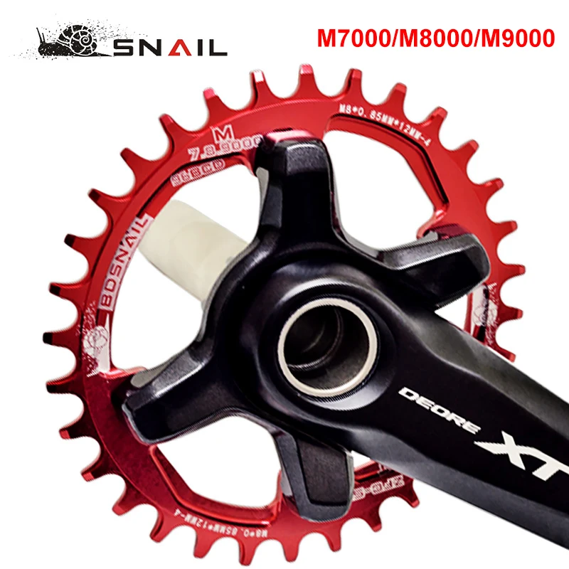Bicycle crank sprocket disc positive negative tooth single 96BCD 32/34/36/38T suitable for M7000 M8000 M9000 bike accessories