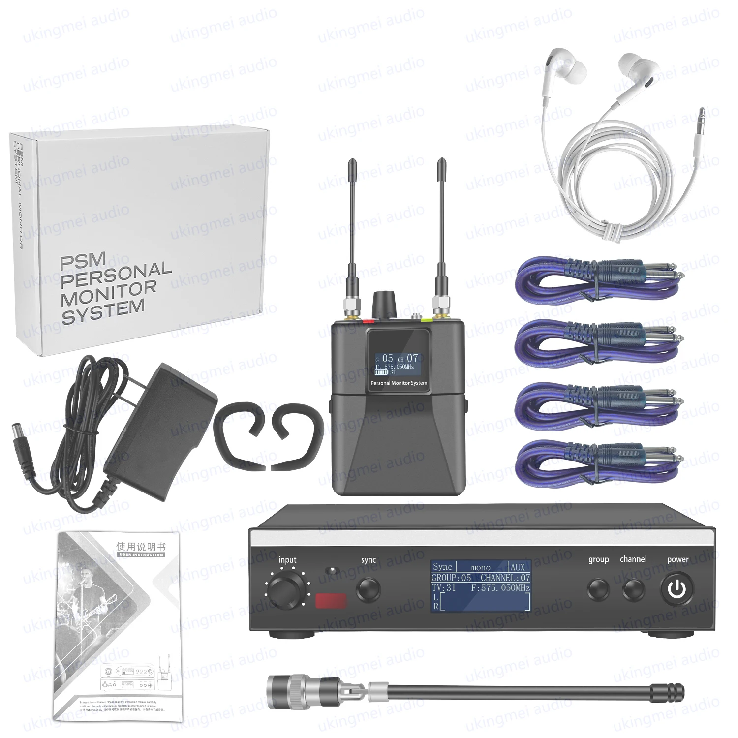 PSM300 Беспроводная стереосистема мониторинга ушей для сценического выступления