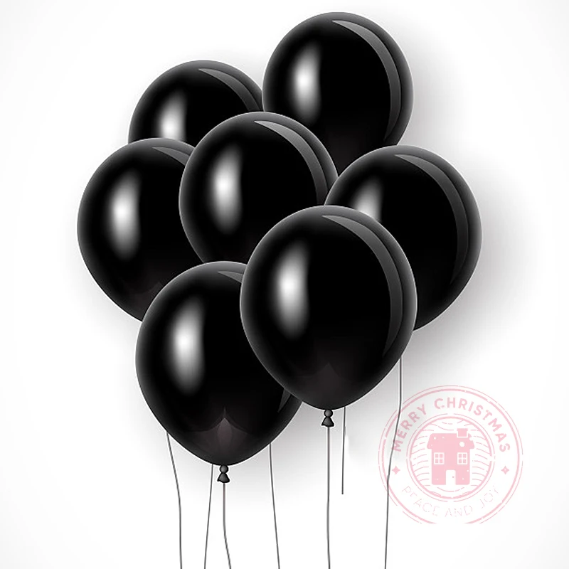 

20pcs Pearl Black Balloon Happy Birthday Wedding Decoration Gold Silver White Latex Helium Ballon Valentine's Day Decor Supplies