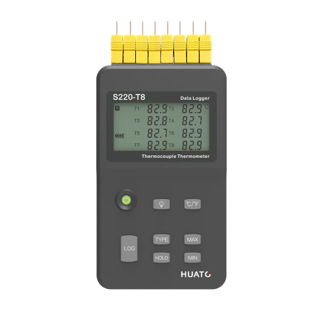 

8 Channel Thermocouple Thermometer Data Logger With K, Type Probe