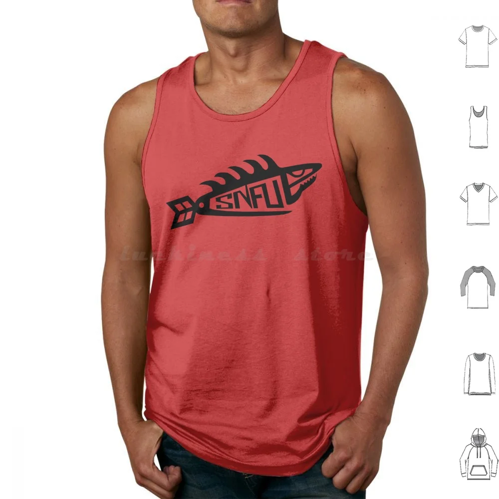 Майки S.N.F.U с принтом хлопковые майки Snfu Band Music Punks Cover Song Designs