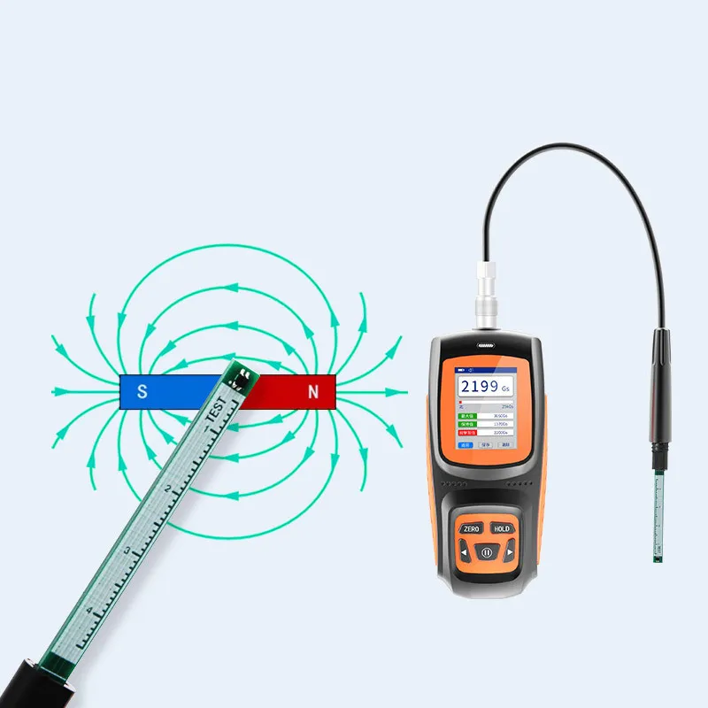

Digital Tesla Meter Magnetic Flux Surface Magnetic Field Tester 2% High Accuracy Handheld Permanent Magnet Gaussmeter
