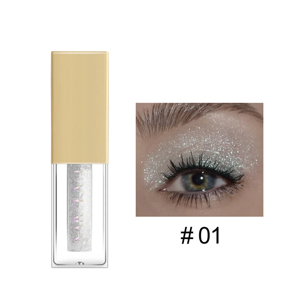 

12 Color Eye Shadow Diamond Liquid Eyeshadow Waterproof Sequins Smooth Shimmer Eyeliner Stick Makeup Tool