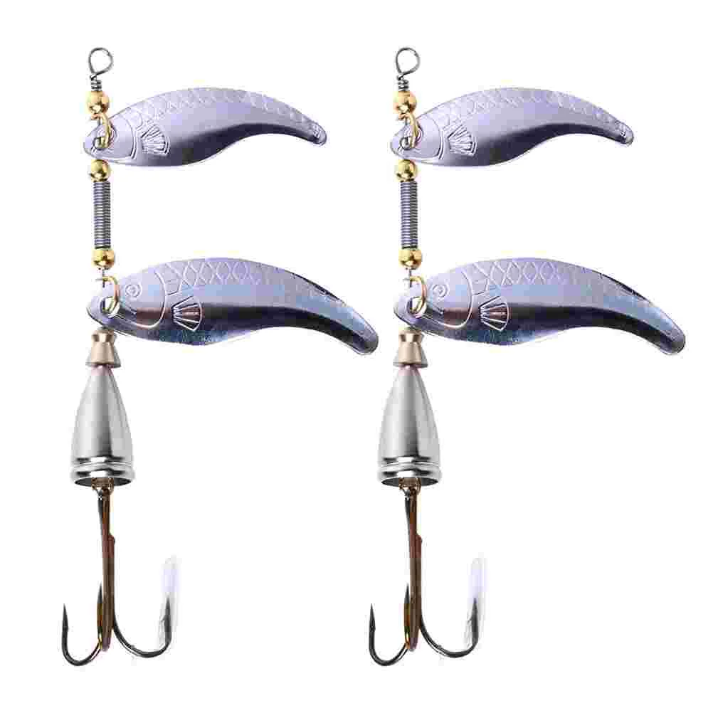 

Lures Baits Bionic Metal Jigs Bass Rotating Trolling Gear Tools Angler Casting Spoon Jigging Salmon Jig Bait Stripe Flat Hooks