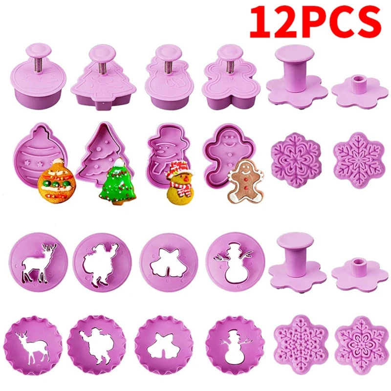 

Мультяшные Рождественские Формы для печенья, кухонные приспособления для выпечки для детей