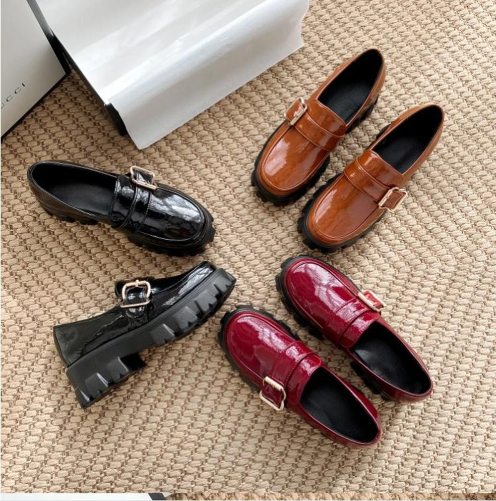 Туфли женские на толстом среднем каблуке размеры 34-44 1851