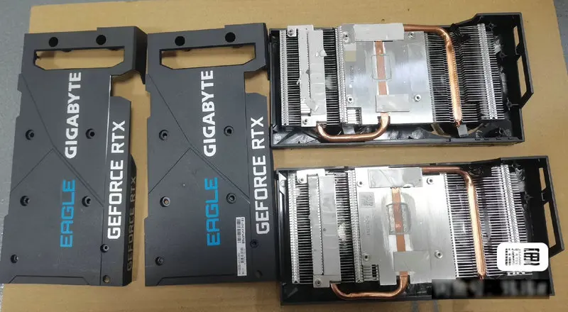 Охладитель радиатора для видеокарты Gigabyte RTX3050 EAGLE с задней панелью