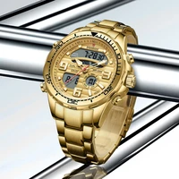 lige brand foxbox men watch luxury business digital dual display quart watch for men waterproof luminous date man wristwatchbox