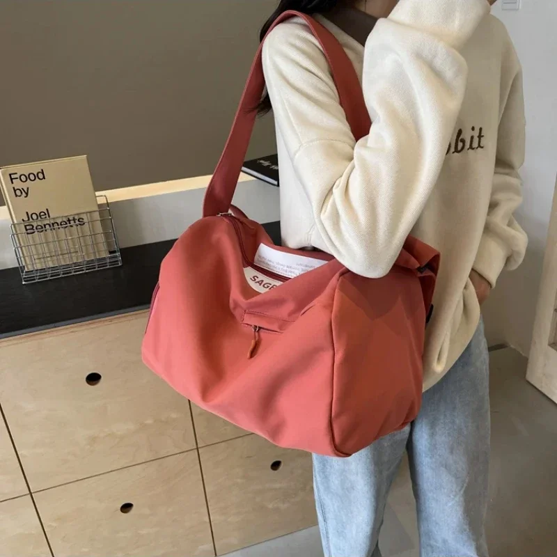 Прекрасные однотонные нейлоновые сумки через плечо Pinkycolor высококачественные