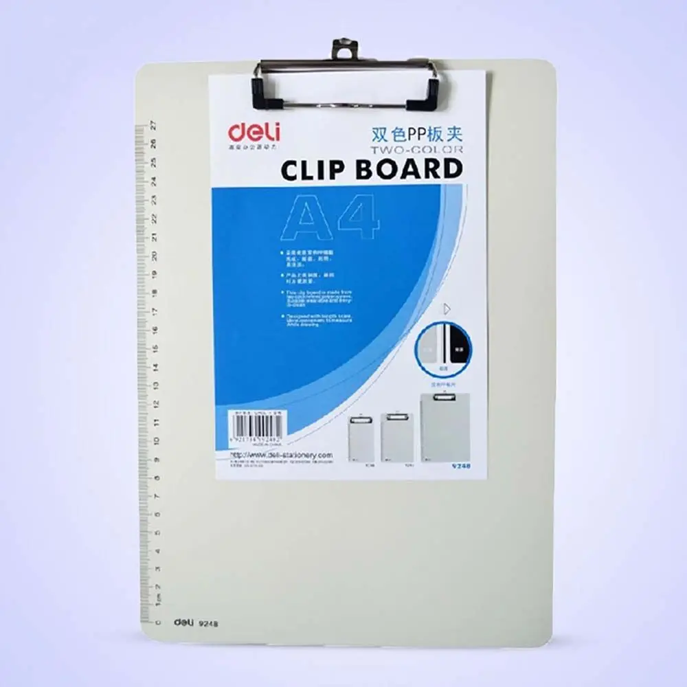 

Portable Menu Bill Folder Plastic A4 Reading Frame File Clip Clipboard Backing Plate Clip Writing Folder Board