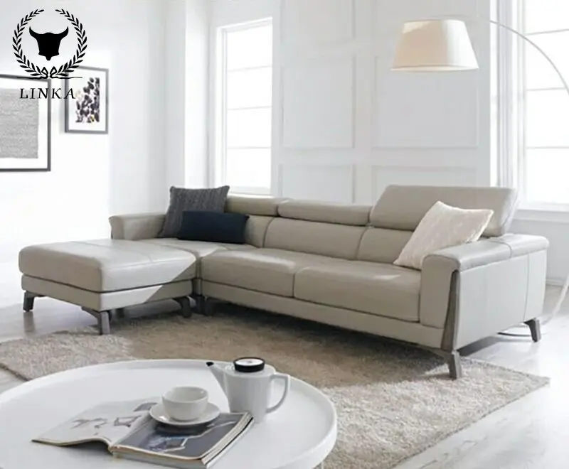 

Modern Minimalist Net Red Creative Leather Sofa Small Apartment Living Room Sofa Furniture Customization