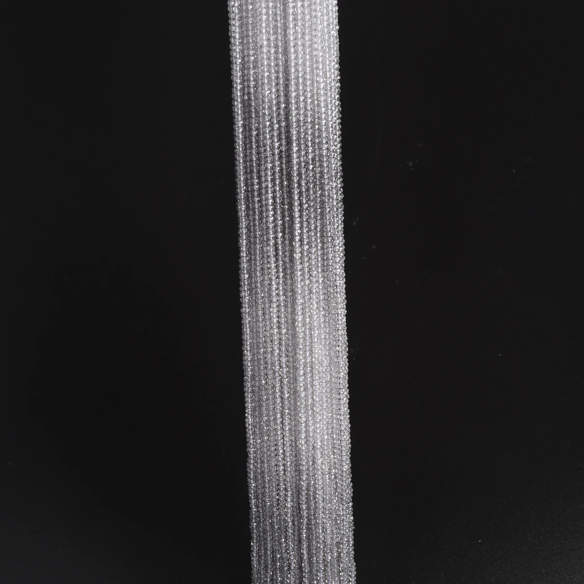 

2 Strands Charm White Gray Gradient Spinel Faceted Small Beads 2-3mm Jewelry Making Necklace Earrings Bracelet Accessories