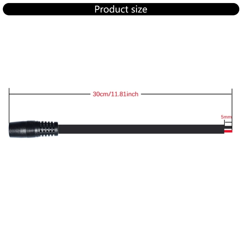 Соединитель 573A DC7 9x0 9 мм гибкий кабель 16AWG провод с открытым концом шнур питания