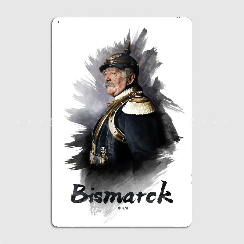 

Otto von Bismarck, 1894 colorized art Metal Plaque Garage Club Wall Plaque Club Home Funny Tin Sign Poster