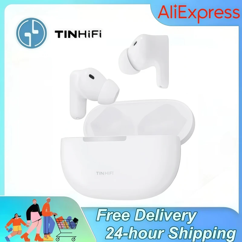 Фото Наушники TINHIFI TINBUDS1 ANC с активным шумоподавлением, HIFI, беспроводные Bluetooth 5.3 TWS, функция отмены шума с функцией воспроизведения. №2