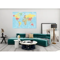 vinyl photography backdrops props physical map of the world vintage wall poster home school decoration baby background dt 25