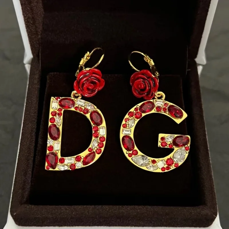

Letter Flower Irregular Earrings