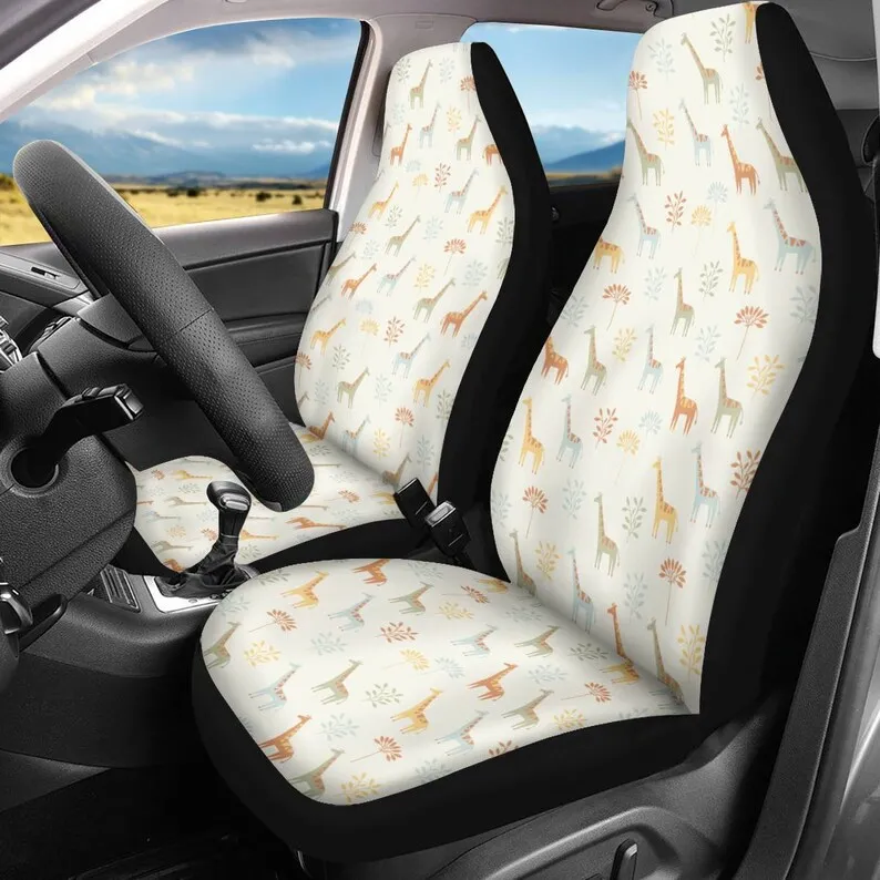 

Giraffe Car Seat Covers, Giraffe Front Seat Cover, Giraffe Bench Seat Cover, Giraffe Back Seat Cover, Giraffe Rear Seat Cover, G