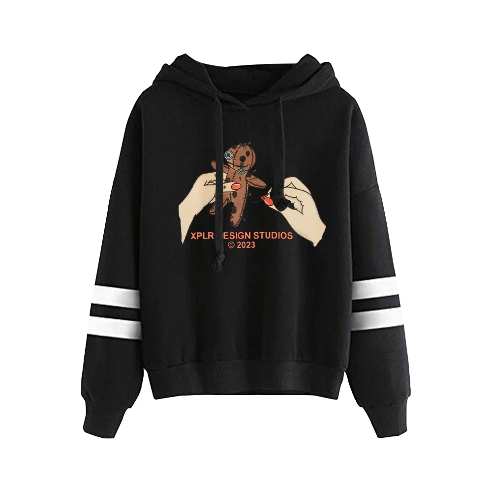 Толстовка XPLR Sam и Colby Voodoo унисекс без карманов с параллельными полосами рукавами