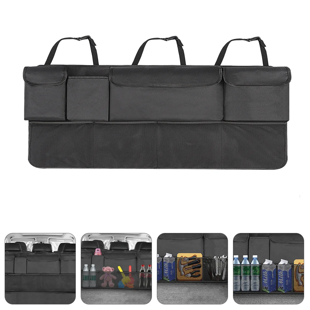 

Hanging Bag Car Storage Bags Pocket Pouch Backseat Organizer Kick Mats Protectors Auto