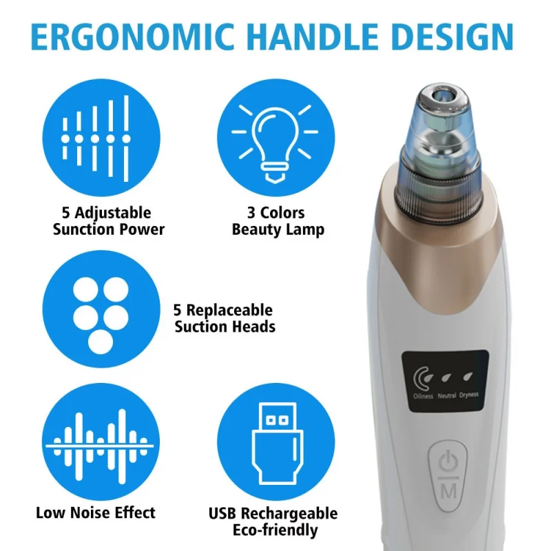 Blackhead Remover Pore Vacuum Cleaner Black Dot Nose Acne Facial Cleaning Pimple Beauty Tool New Arrive |