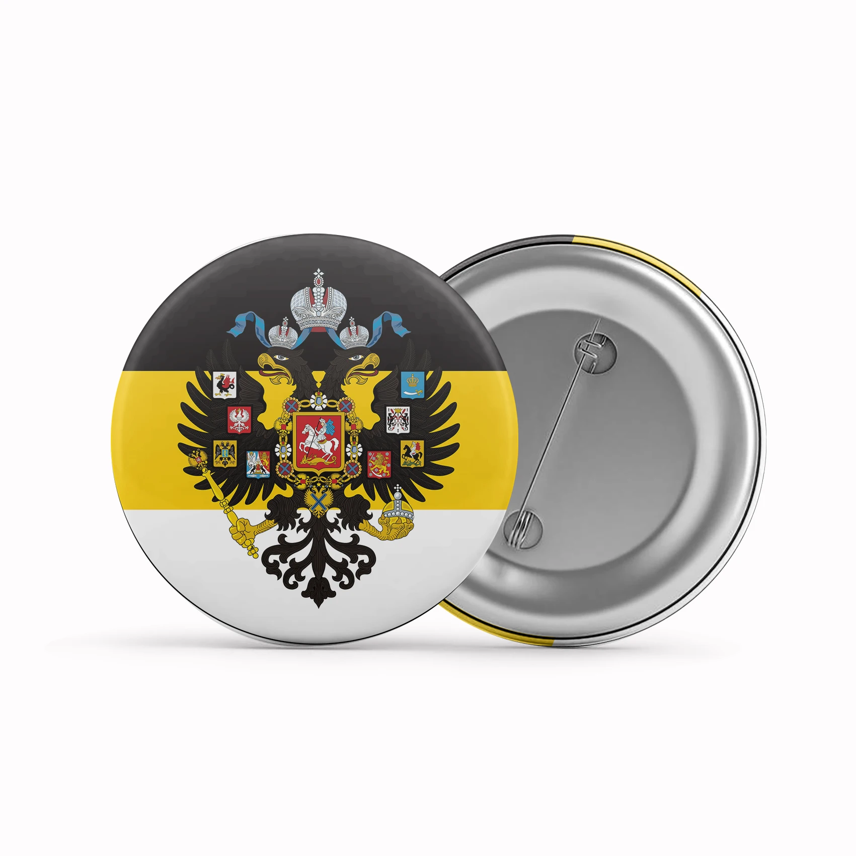 

Металлическая брошь Империя Россия