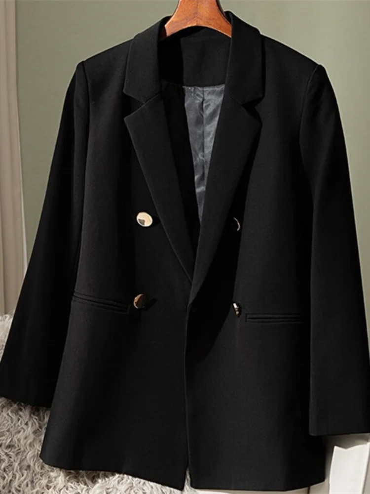 Women Coat Korean Fashion Loose Leisure Autumn Small Blazer Women's Versatile Solid Color Suit Top Female Jacket Commuting