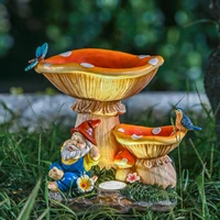 teresas collections garden gnome miniature ornaments outdoor solar lights resin statues sculptures yard decor