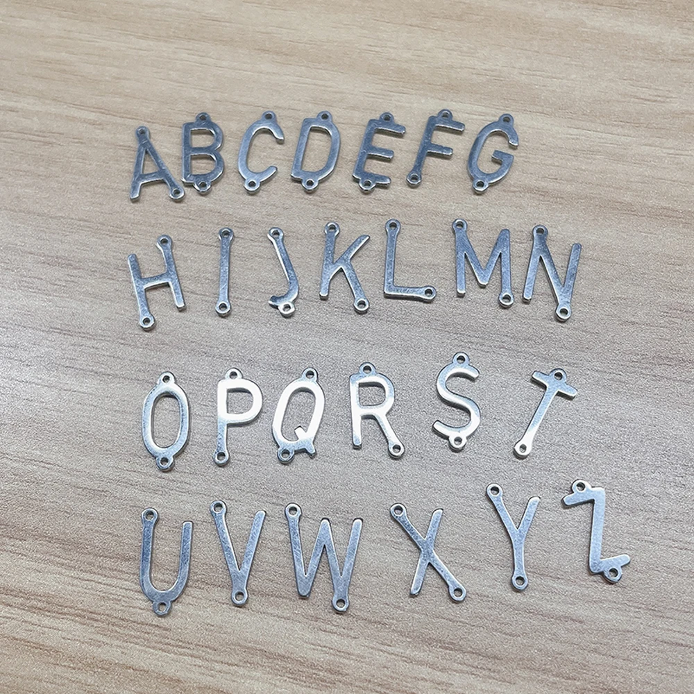 

Teamer из нержавеющей стали английские буквы A-Z Подвески для изготовления ювелирных изделий кулон DIY ожерелья браслеты аксессуары