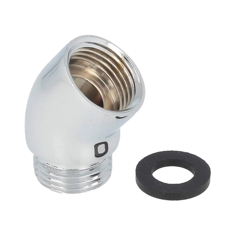 

Polish Brass 30°Angle G1/2 Male to Female Shower Arm Extension Connector