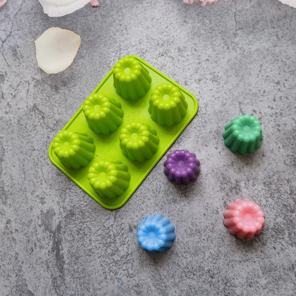 

Силиконовая мини-форма для выпечки, 6 отверстий