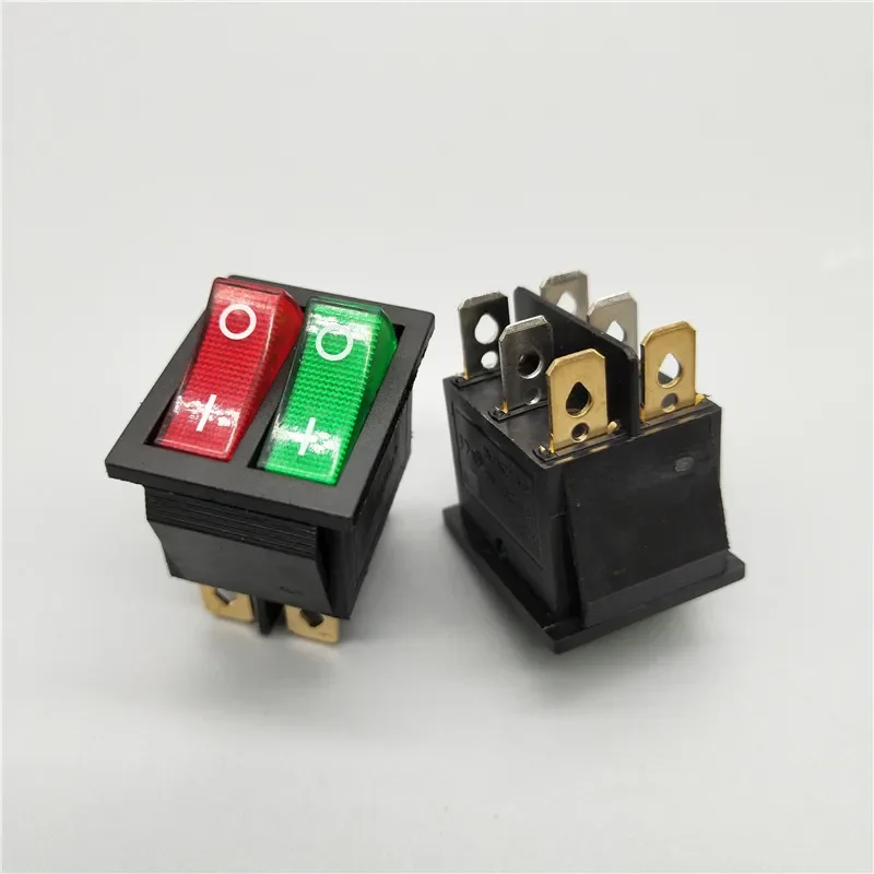 

KCD8 6PIN 16A 250 В 20A 125 В двойной выключатель света кулисный переключатель водонепроницаемый ВКЛ-ВЫКЛ KCD6 выключатель питания для лодки