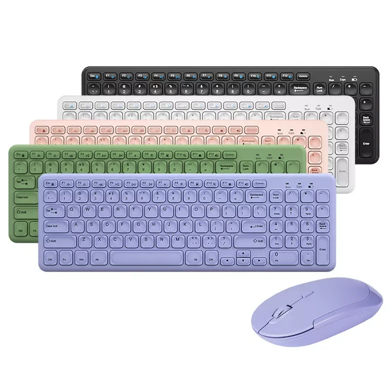 

Беспроводная клавиатура и мышь Comb Slim, 2,4 ГГц, для ноутбука, компьютера