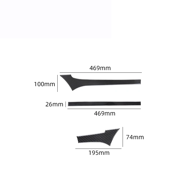 Для Toyota Hilux 2015-2021 наклейка из углеродного волокна для приборной панели навигации