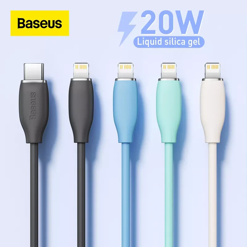 

Baseus Liquid Silica Gel 20W PD USB C Cable for iPhone 13 12 Pro Mini Max Fast Charging Cable for MacBook iPad Pro Type-C Cable