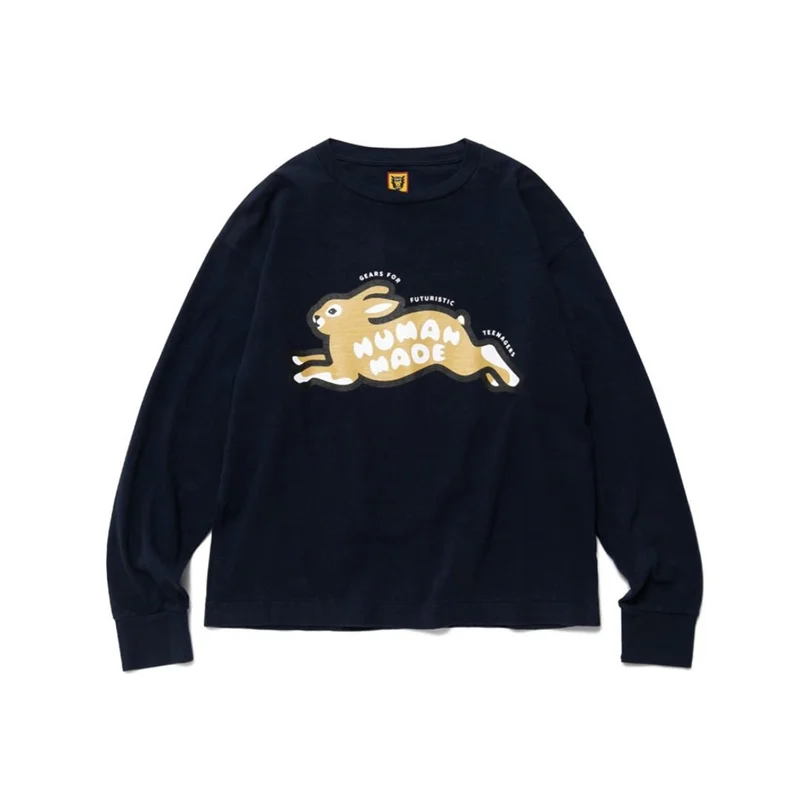 

Luxury Brand high quality HUMAN MADE T Shirt Men Women 1:1 High Quality T-shirt Black Tiger Long Sleeve T-Shirt Tee Tops