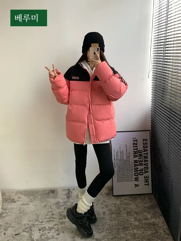 Пуховик Virumi в европейском и американском стиле хип-хоп с буквами одежда на