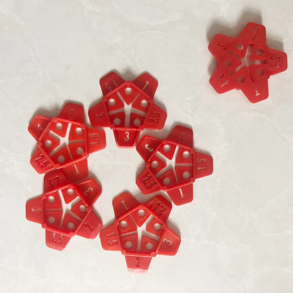 

50pcs/pack Laying Floor Construction Tools Spacer Alignment Tile Cross Locator Leveling System Reusable Pump Manual Base Ceramic