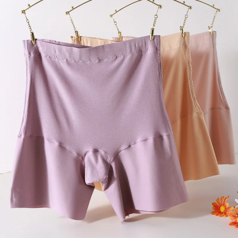 

Plus Size Safety Shorts For Skirt Women Underwear Pants High Waist Elastic Boxers Panties Female Soft Seamless Shorts 65-115 KG