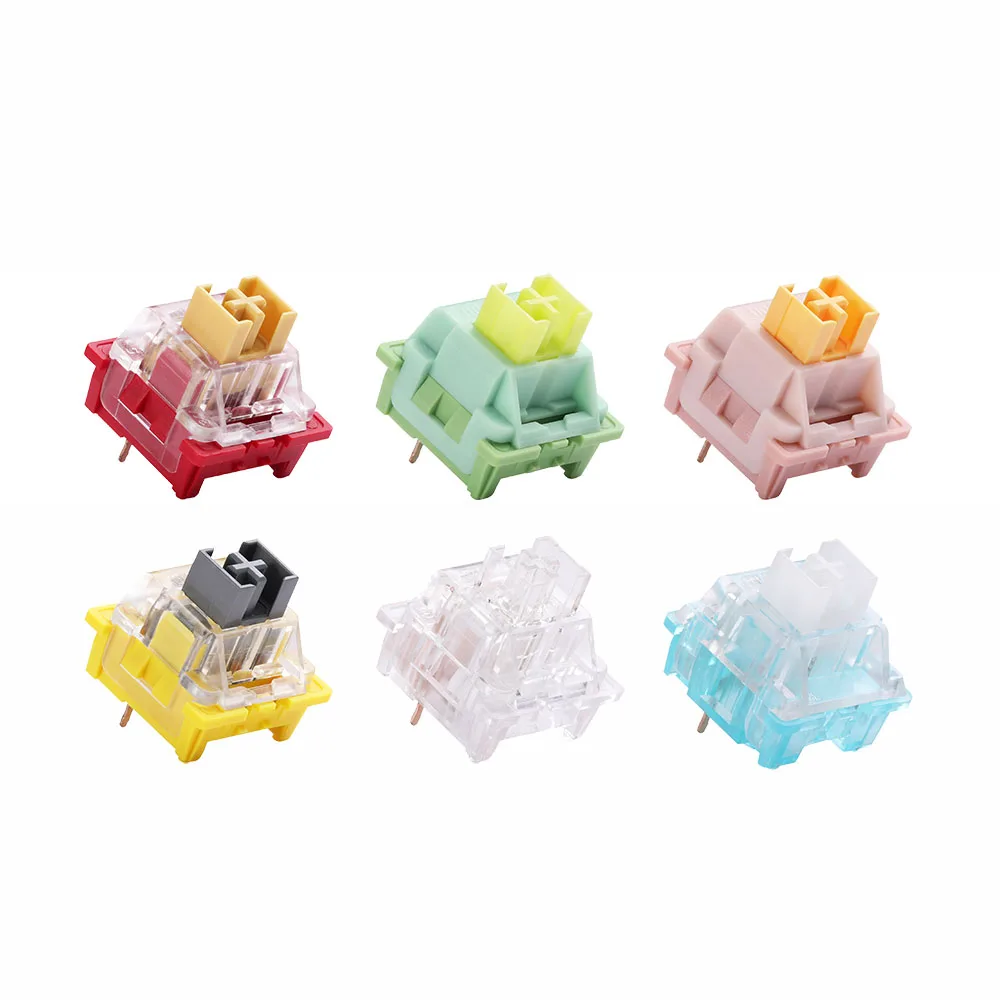 OUTEMU пылезащитные переключатели медовый персик тихий Лайм Кристалл линейный