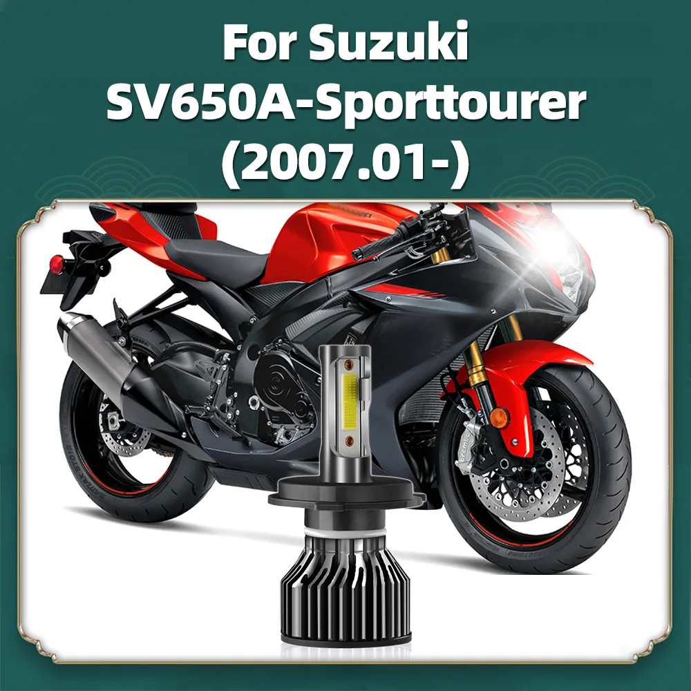 1 шт. мотоциклетная светодиодная лампа H4 турбофара 10000LM для Suzuki SV650A-Sporttourer 2007 2008 2009
