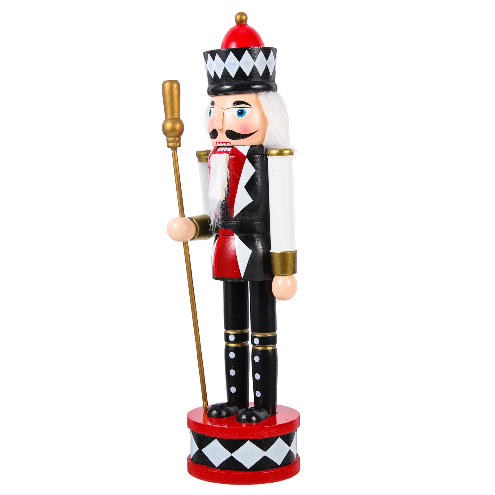 

Nutcracker Scepter Standing Drum Christmas Decorations Indoor Desktop Nutcrackers