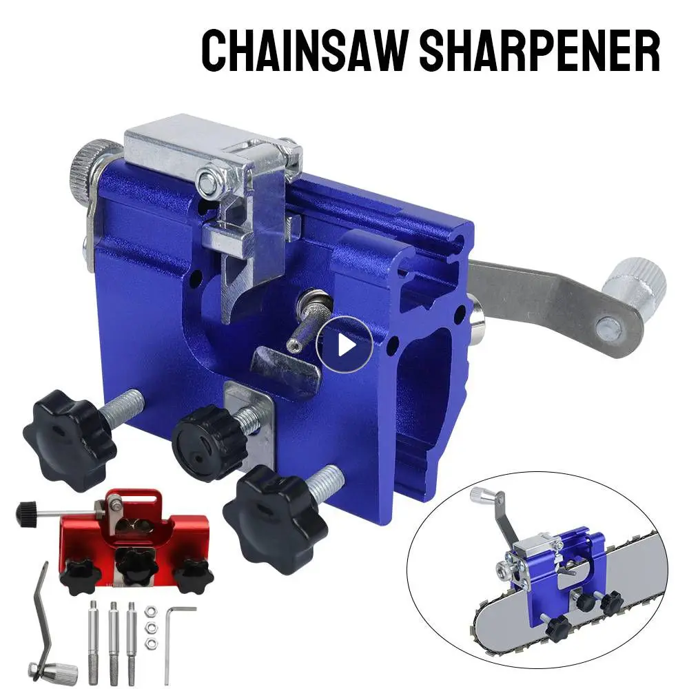 

Easy Portable Chainsaw Sharpening Jig Aluminium Alloy Chainsaw Sharpener With Grinder Stones Chain Saw Drill Sharpen Tools