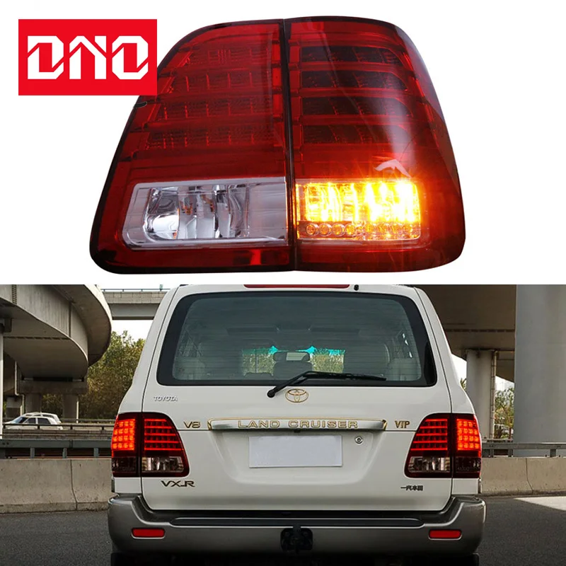 

Car LED Tail Light Taillight For Toyota Land Cruiser 100 FJ100 LC100 1998 - 2007 Rear Fog Lamp + Brake + Reverse Turn Signal